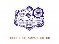 Etichette adesive per fioristi, fiorai e vivaisti (mm 38x31)  (cod.22G)
